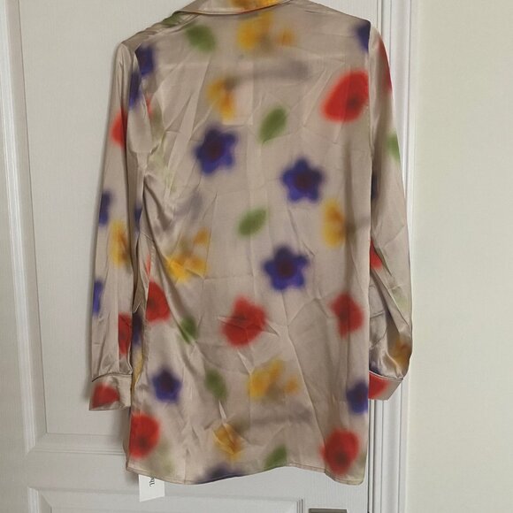 Silk Laundry Relaxed Blazer 100% Silk - XS BNWT - Picture 3 of 6